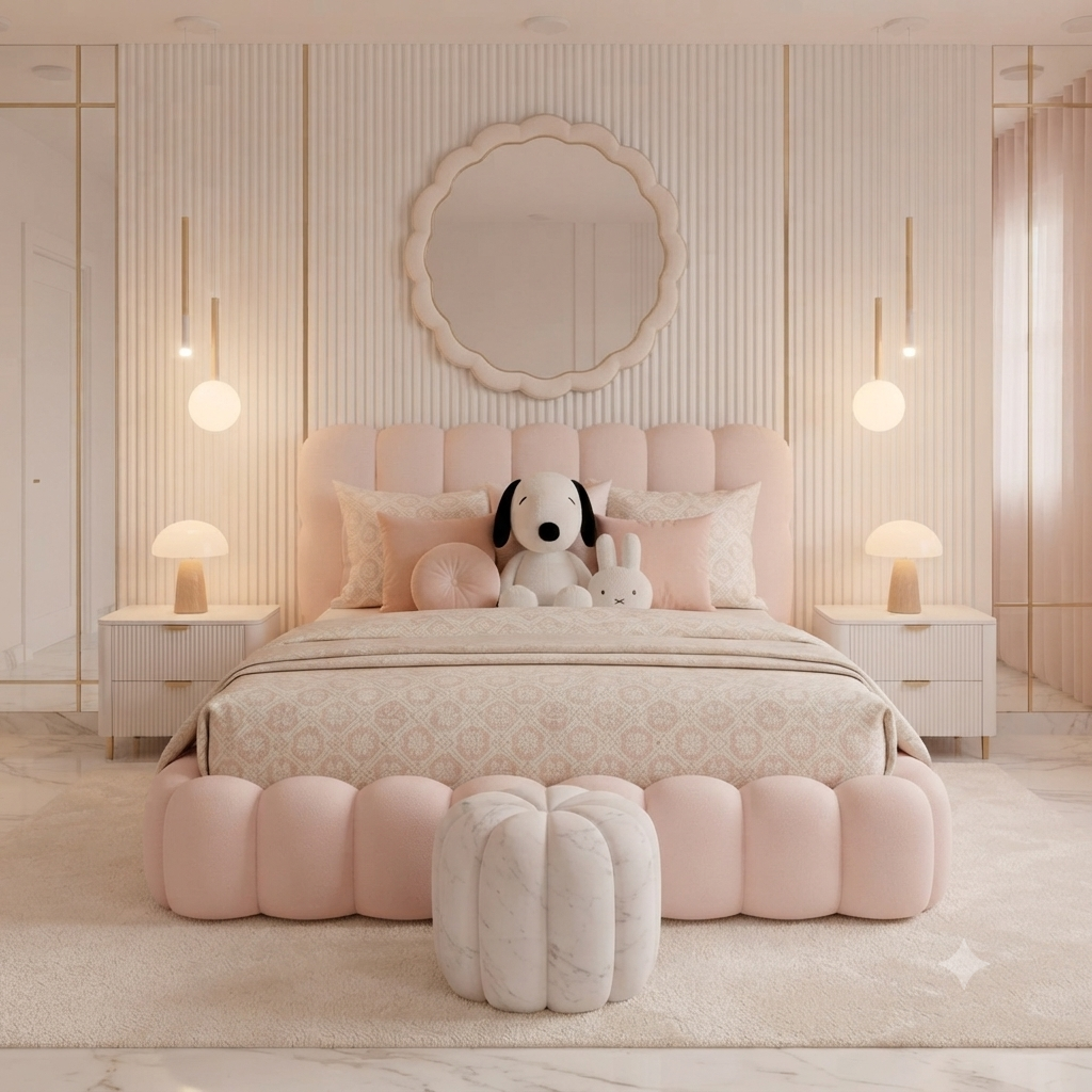 Luxury Modern Upholstered Bed - Model 14