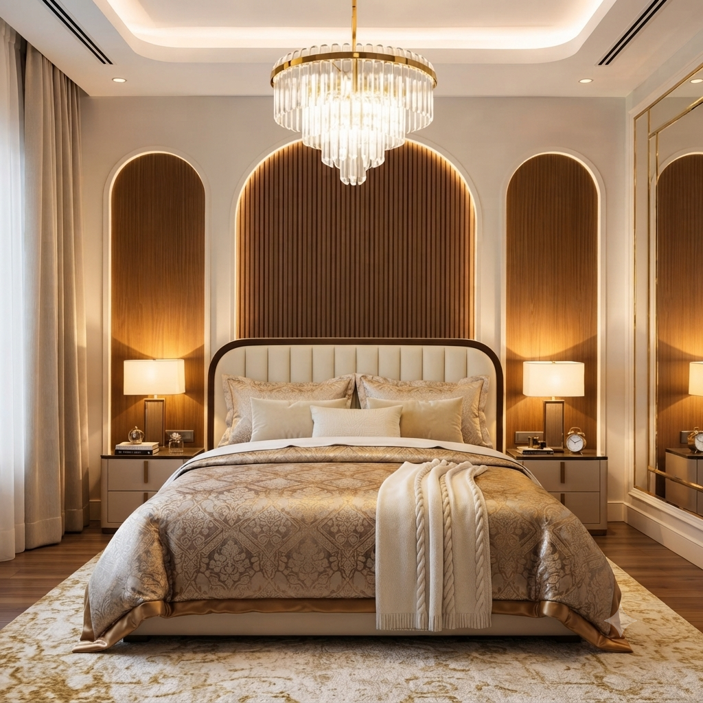 Luxury Modern Upholstered Bed - Model 16
