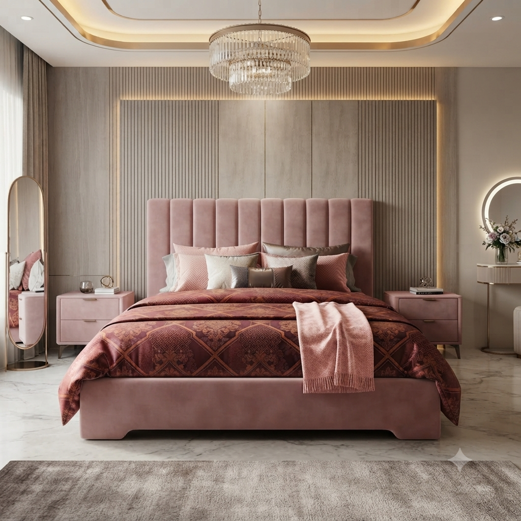 Luxury Modern Upholstered Bed - Model 19