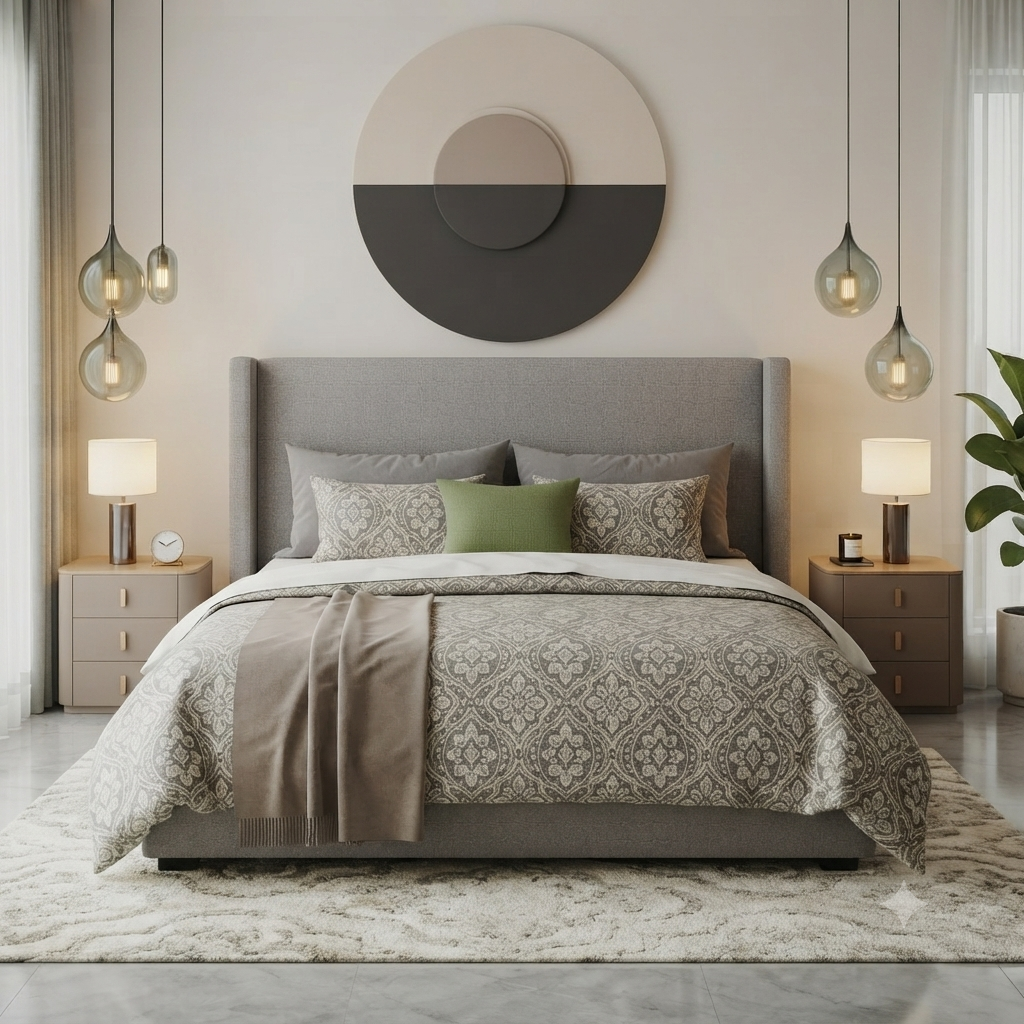 Luxury Modern Upholstered Bed - Model 02