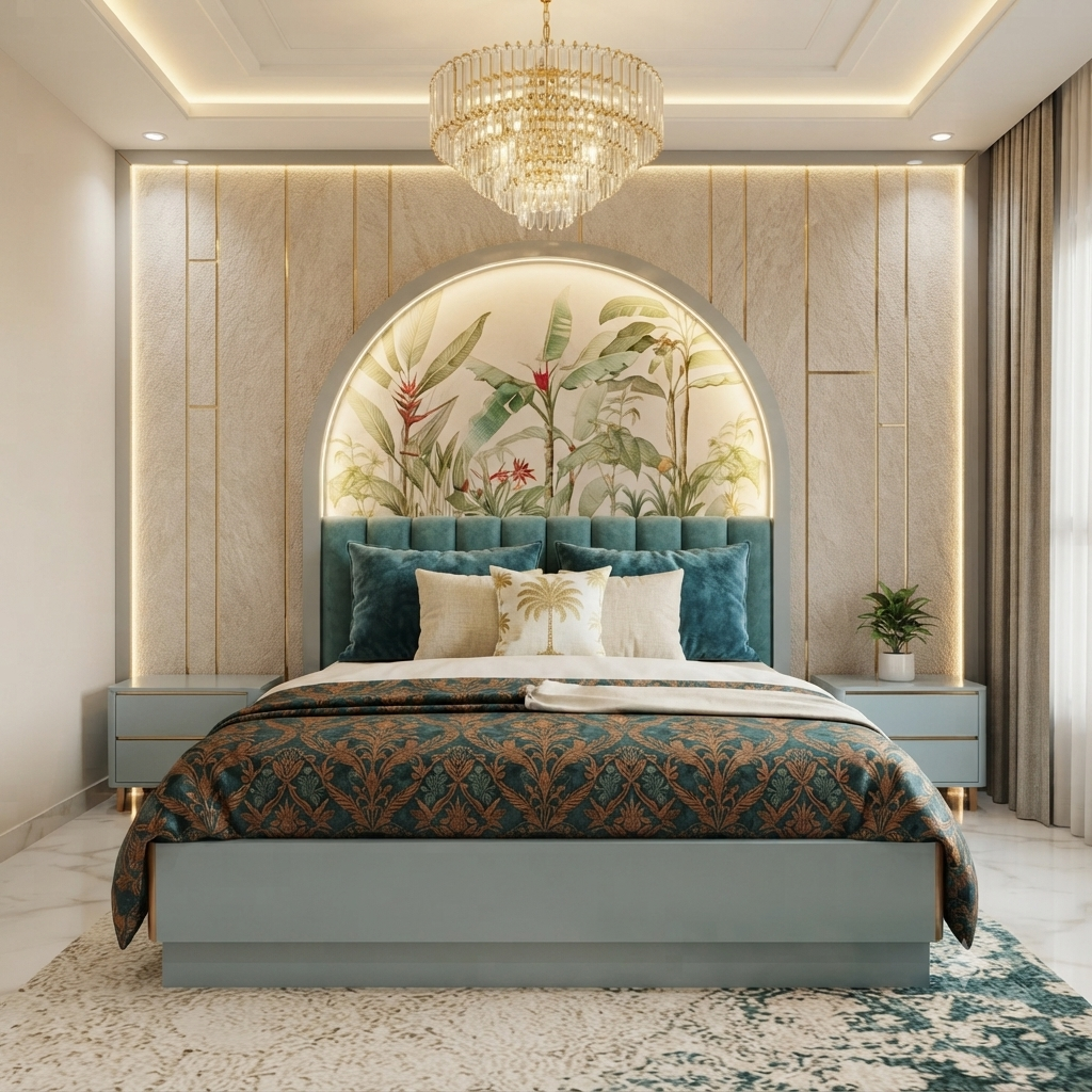 Luxury Modern Upholstered Bed - Model 03