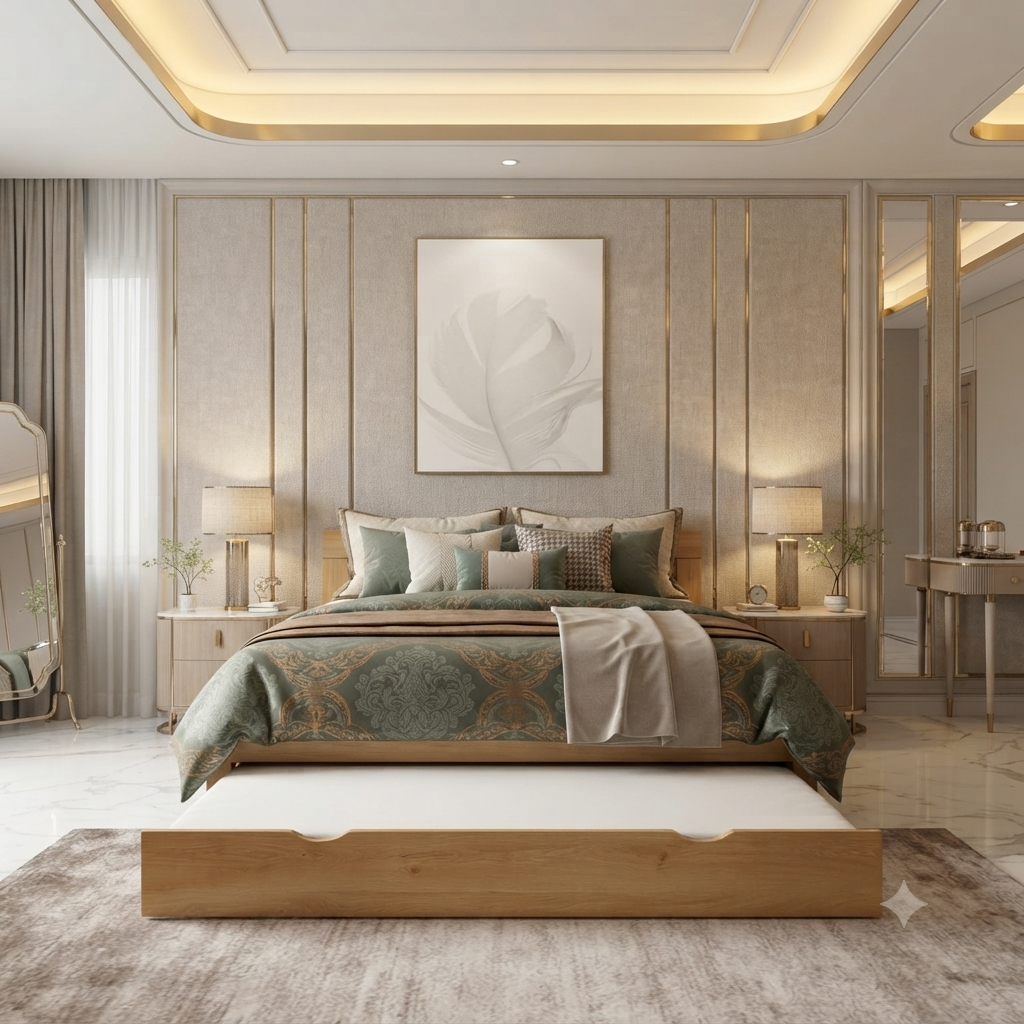 Luxury Modern Upholstered Bed - Model 04