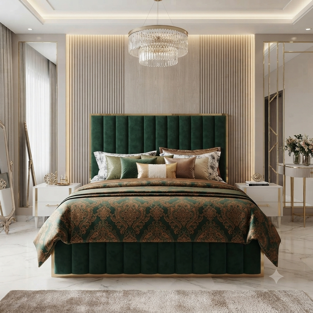 Luxury Modern Upholstered Bed - Model 08