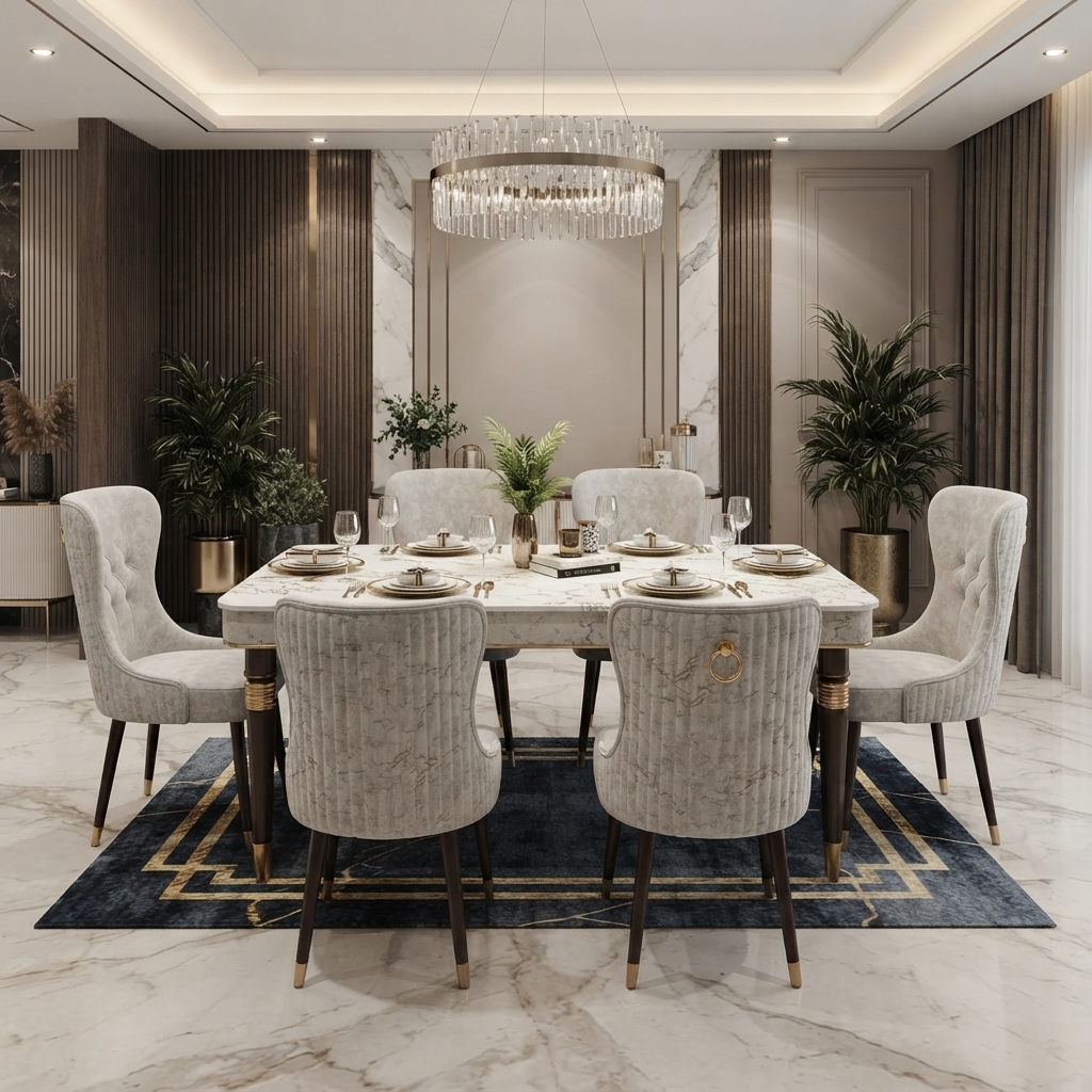 Classic Wooden Elegance Dining Table (1)