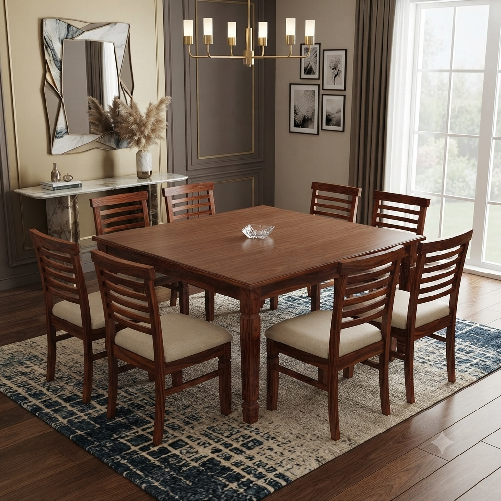 Classic Wooden Elegance Dining Table (2)