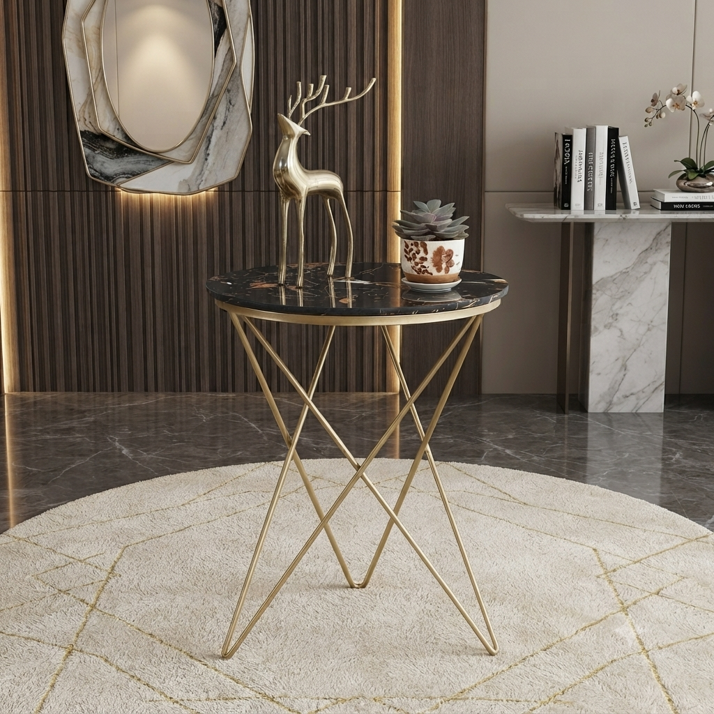 Tall Modern Accent Side Table